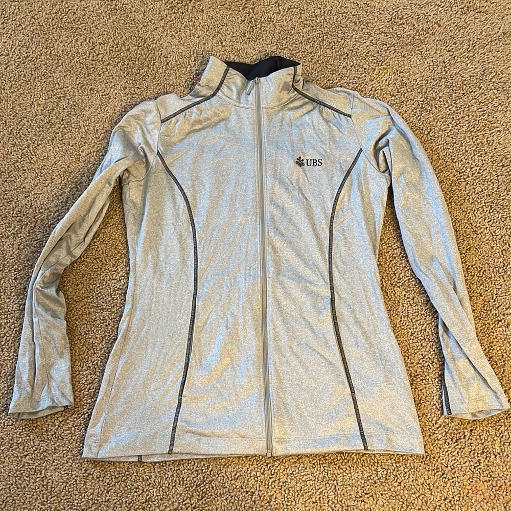 Grey zip up jacket